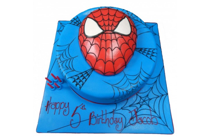 Spiderman Sugar Head Cake